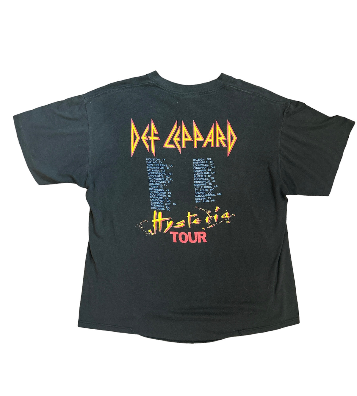 Vintage 1987 Def Leppard Hysteria Tour Tee