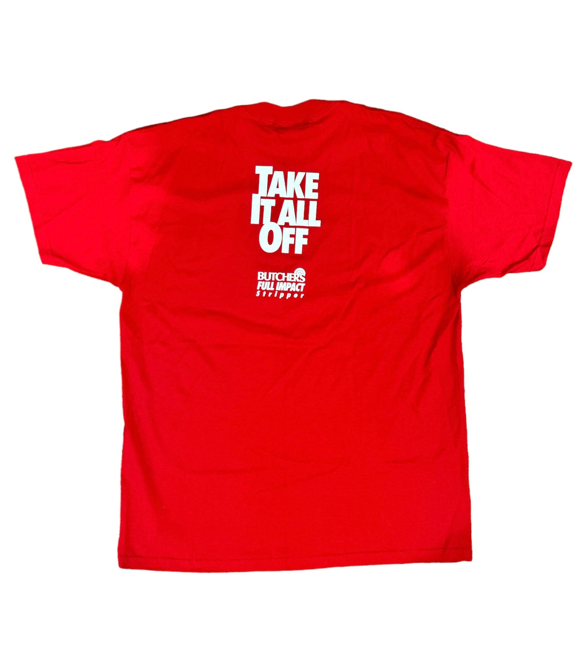 Vintage 1990s Butchers Full Impact Stripper Tee