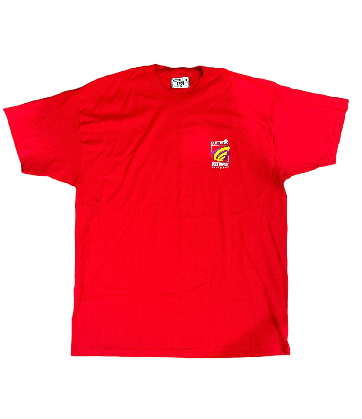 Vintage 1990s Butchers Full Impact Stripper Tee
